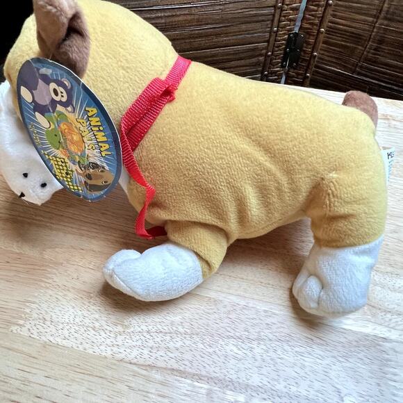 Kellytoy Animal Pals Bulldog Plush, Tan & White Dog Stuffed Animal - Picture 5 of 5